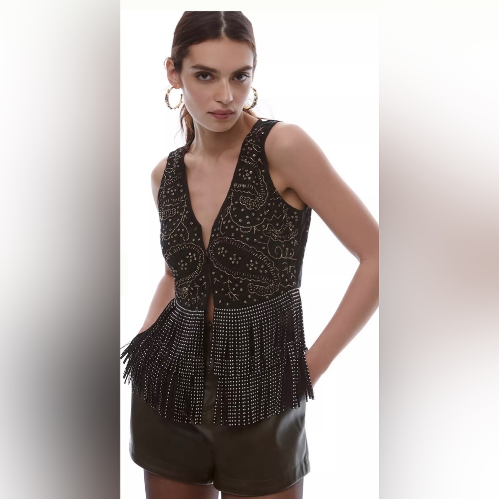 ANTHROPOLOGIE BEADED VEST